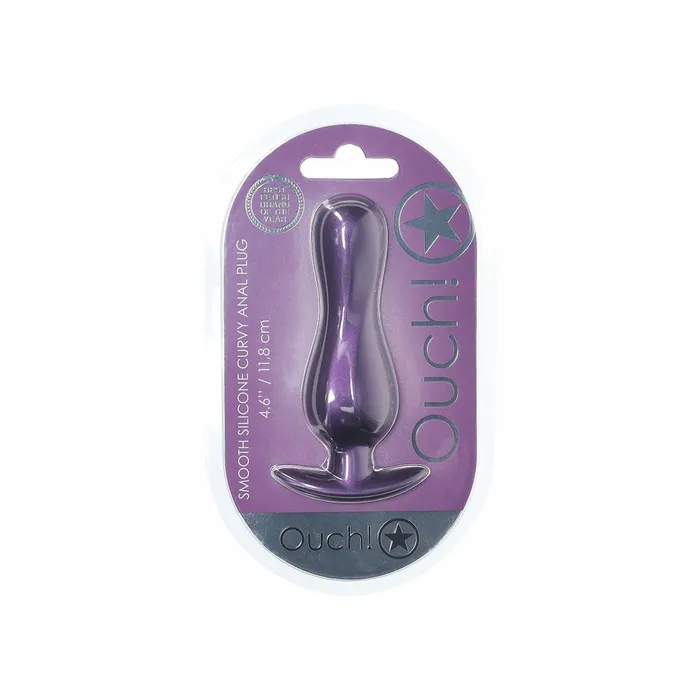 Shots Toys Anal OUCH Curvy Anal Plug Metallic Purple 117 cm Butt Plug Shots Toys Anal OUCH Curvy Anal Plug Metallic Purple 117 cm Butt Plug