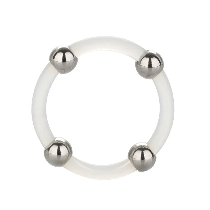 Steel Beaded Silicone Ring Large California Exotic Male Sex Toys