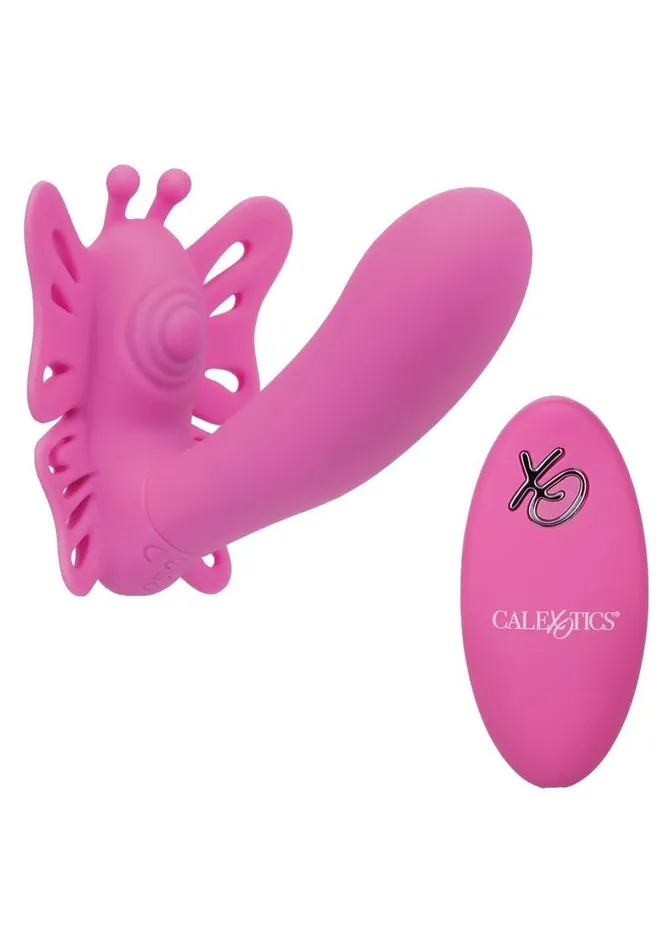 Venus Butterfly Pulsating Venus G Silicone Rechargeable StrapOn with Remote Control Venus Butterfly Female Sex Toys