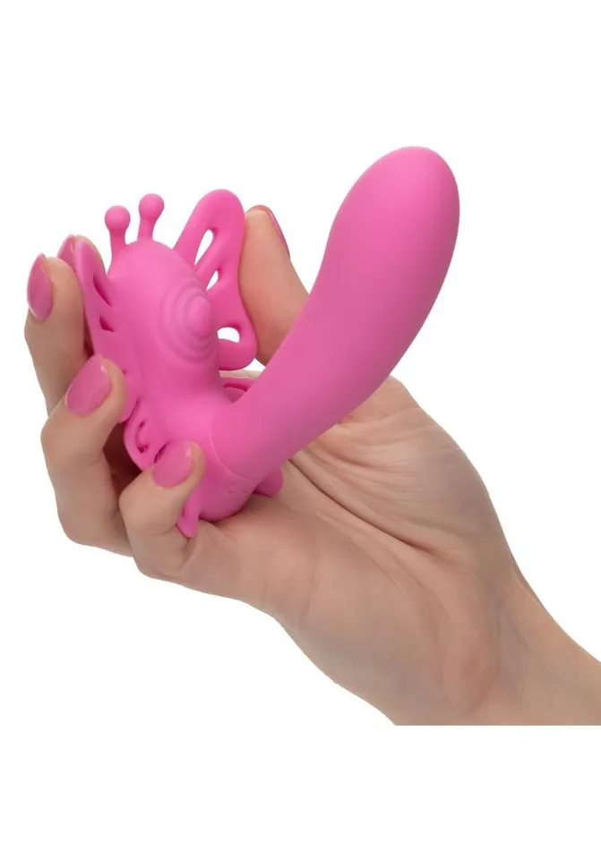 Venus Butterfly Pulsating Venus G Silicone Rechargeable StrapOn with Remote Control Venus Butterfly Female Sex Toys