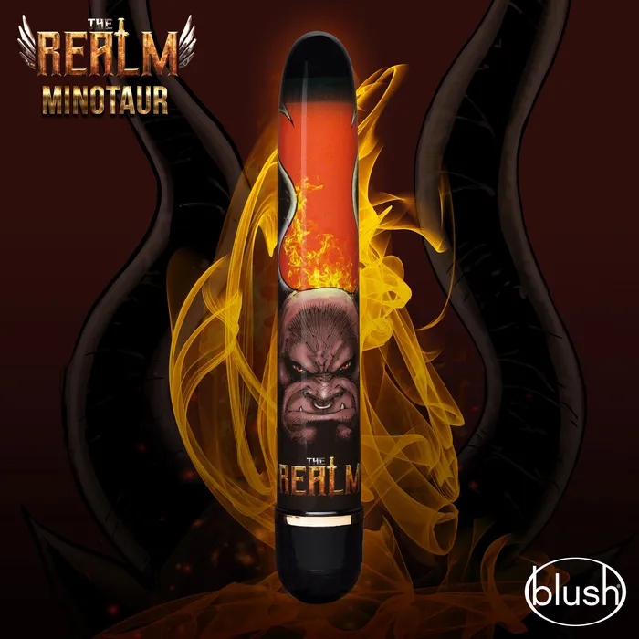 Vibrators Blush Novelties The Realm Minotaur Red