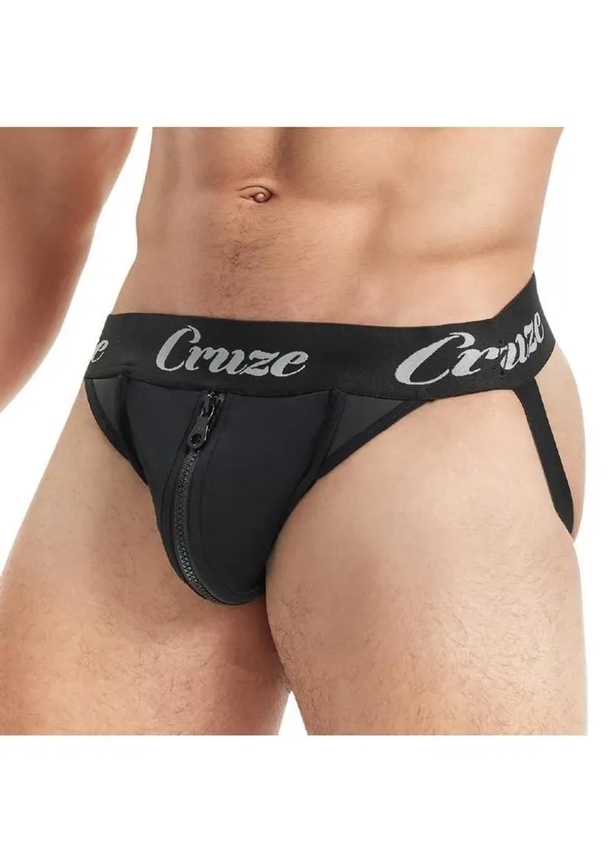 Vibrators Cruze Cruze Buckle Up Zipper Jockstrap