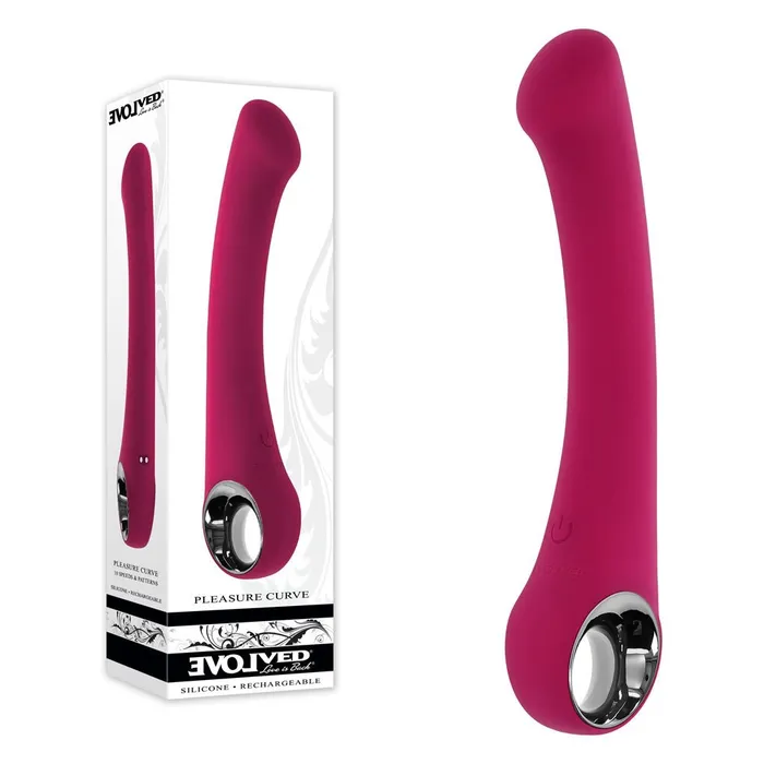 Vibrators Evolved PLEASURE CURVE Pink 19 cm USB Rechargeable Vibrator Evolved