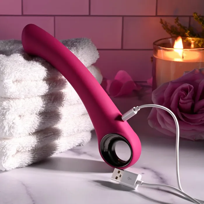 Vibrators Evolved PLEASURE CURVE Pink 19 cm USB Rechargeable Vibrator Evolved