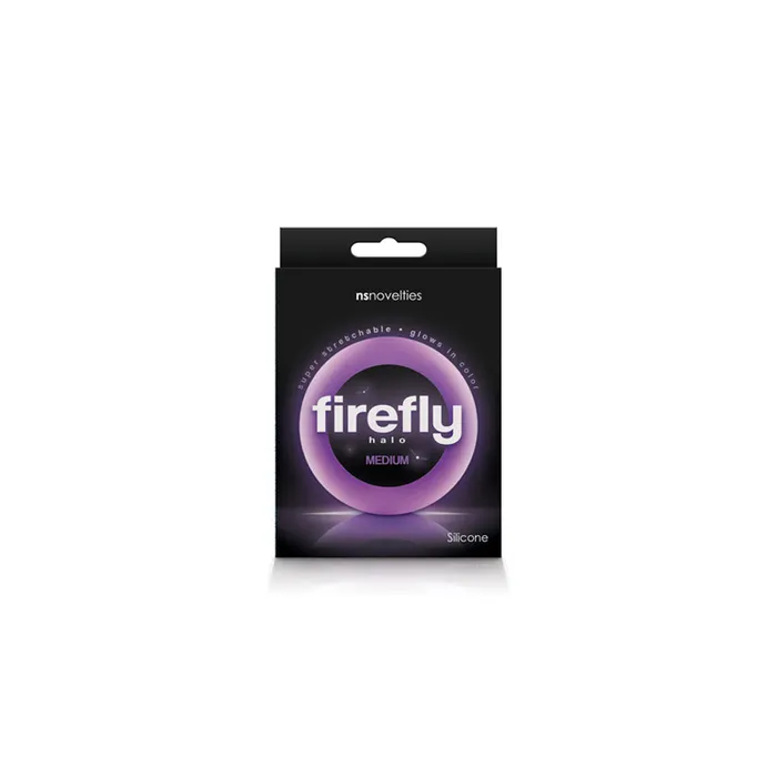 Vibrators Firefly Halo Cockring Medium Purple nsnovelties