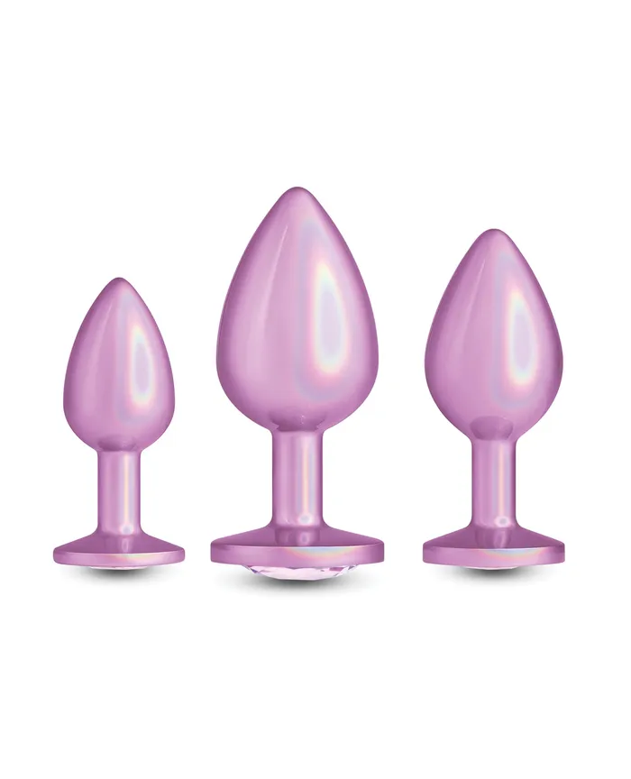 Vibrators Ns Novelties INC Rear Asset Iridescent Pink Trainer Kit Pink Gem