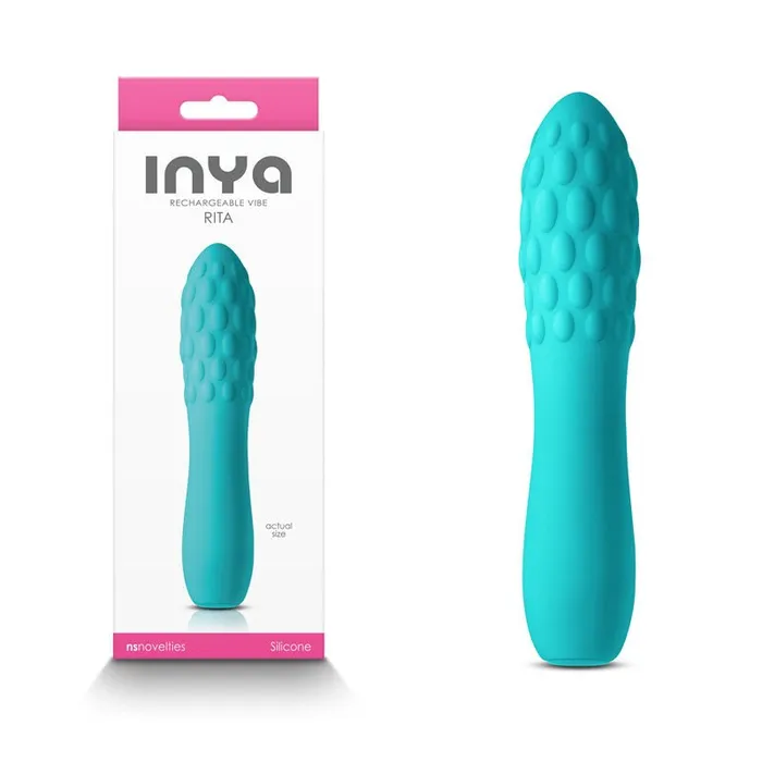 Vibrators NS Novelties INYA Rita Teal 138 cm USB Rechargeable Vibrator