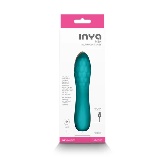 Vibrators NS Novelties INYA Rita Teal 138 cm USB Rechargeable Vibrator