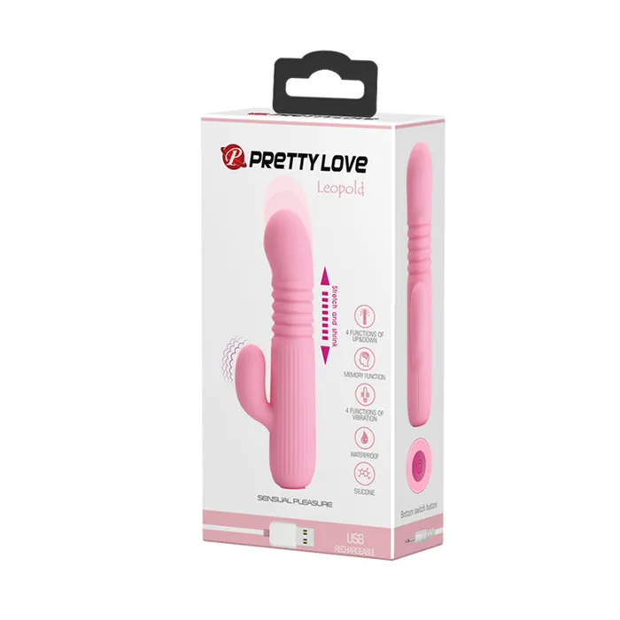 Vibrators Pretty Love Leopold GSpot Vibrator Pink Pretty Love