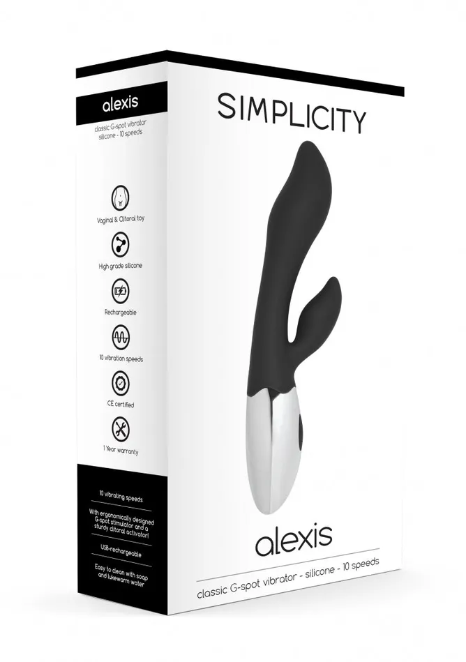 Vibrators Shots Simplicity ALEXIS Classic Gspot vibrator Black