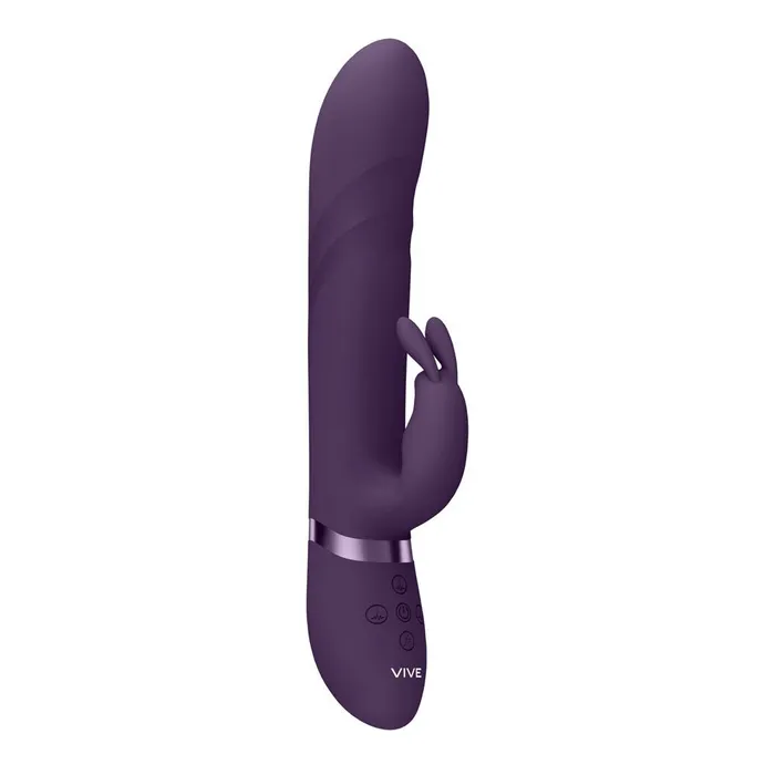 VIVE Nari Purple 241 cm USB Rechargeable Rabbit Vibrator Shots Toys Vibrators