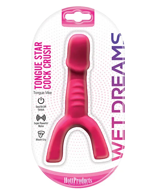 Wet Dreams Tongue Star Cock Crush Vibe Pink Hott Products Vibrators