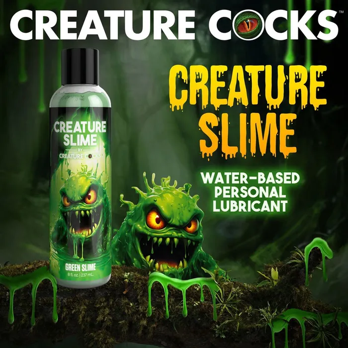 XR Brands Dildos Creature Slime by Creature Cocks Green Water Based Lubricant 237 ml Bottle