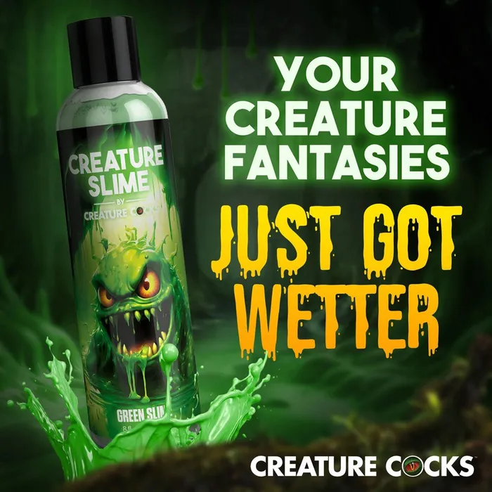 XR Brands Dildos Creature Slime by Creature Cocks Green Water Based Lubricant 237 ml Bottle