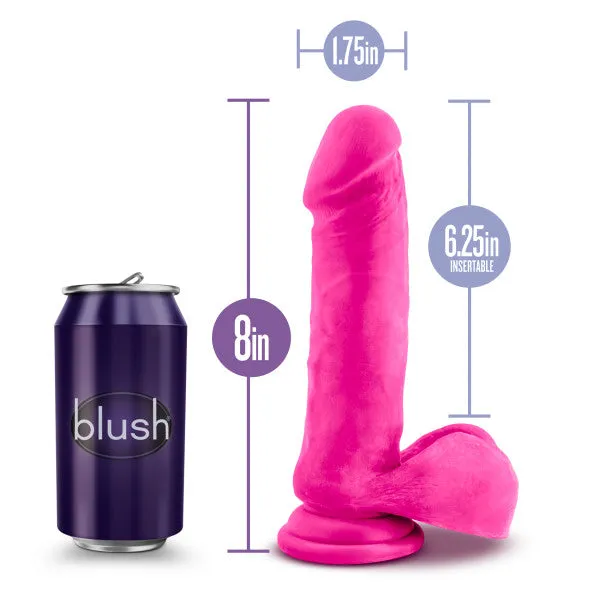 Blush Novelties Dildos Au Naturel Bold Hero 8 In Dildo Pink