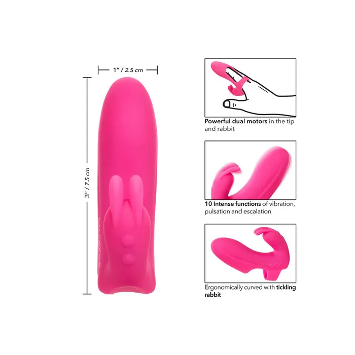 CalExotics Female Sex Toys Marvelous Pleaser Rabbit Finger Vibrator