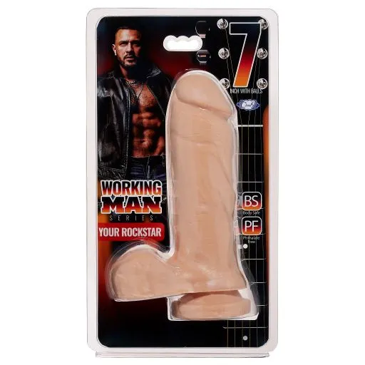 Dildos Cloud 9 Novelties Cloud 9 Working Man 7 Light Your Rock Star thick