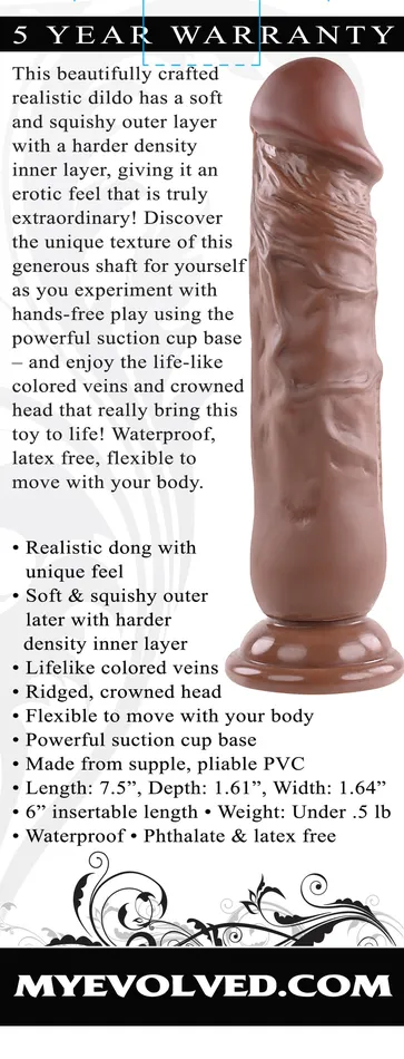 Dildos Evolved Novelties Realistic Dong 7 Dark 