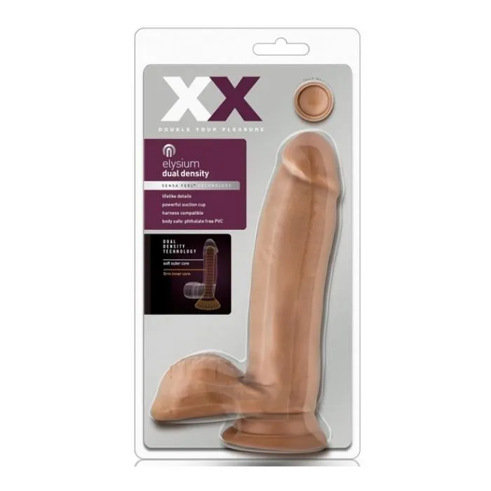 Dildos XX Elysium7 Inch Dildo Mocha elysium