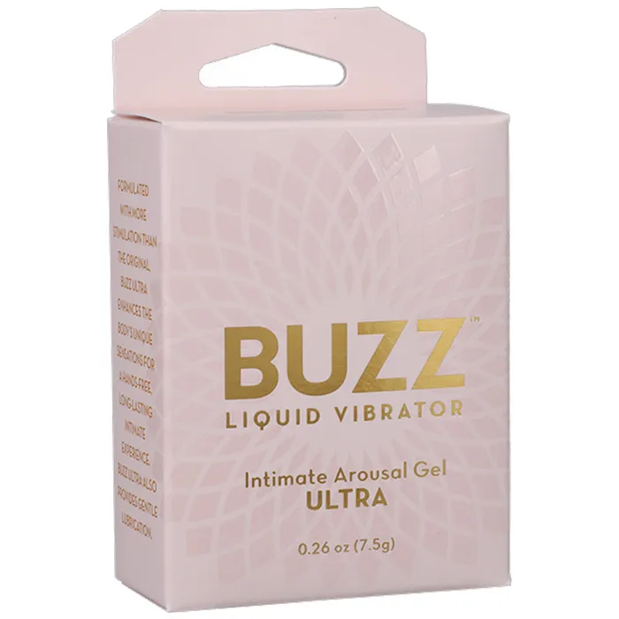 Doc Johnson Female Sex Toys Buzz Ultra Liquid Vibrator Intimate Arousal Gel 026 Oz