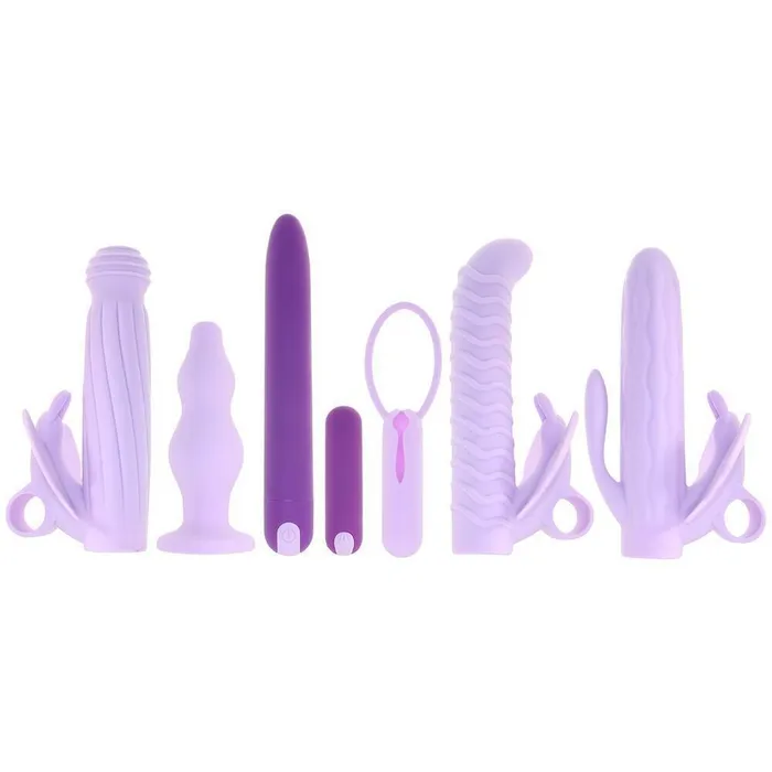 Evolved Novelties Vibrators Evolved Lilac Desires Silicone Rechargeable Butterfly Kit