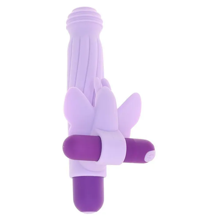 Evolved Novelties Vibrators Evolved Lilac Desires Silicone Rechargeable Butterfly Kit