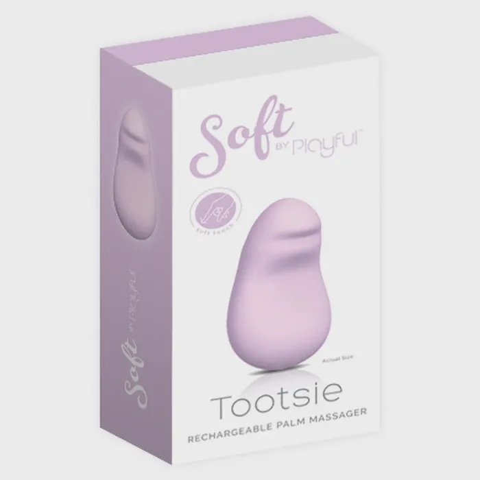 Female Sex Toys Soft by Playful Tootsie Rechargeable Palm Massager Playful