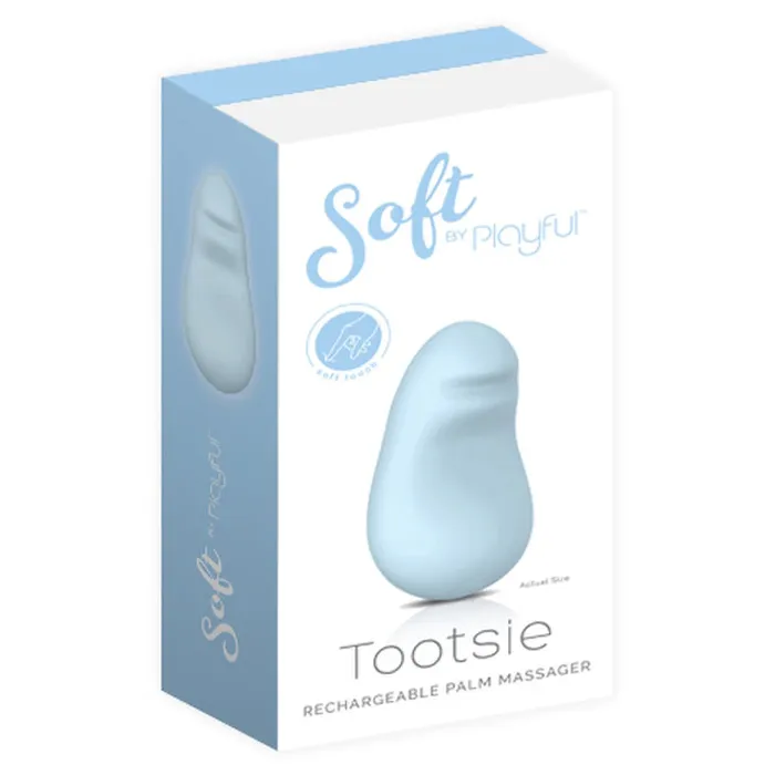 Female Sex Toys Soft by Playful Tootsie Rechargeable Palm Massager Playful