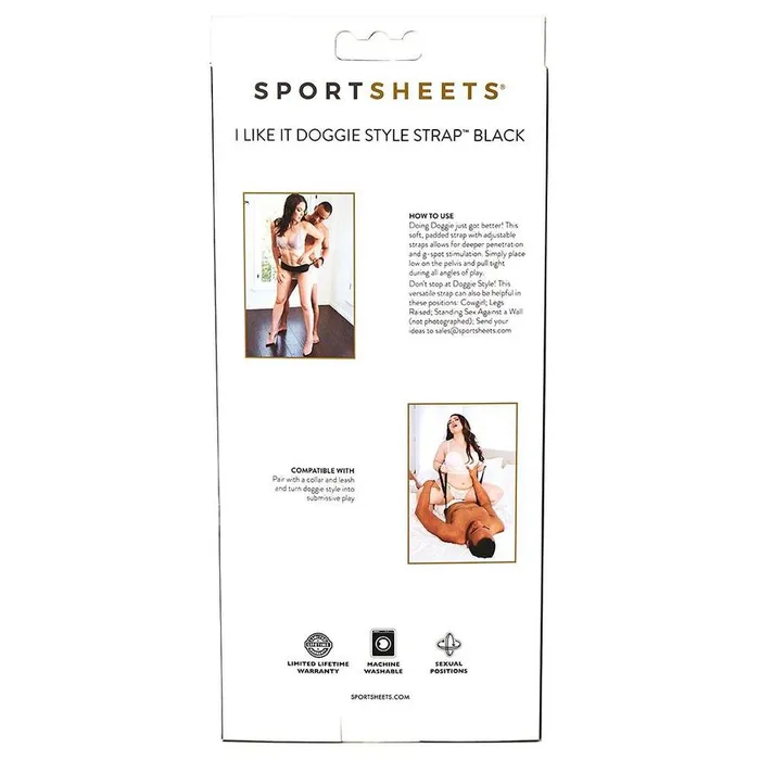 Female Sex Toys Sport Sheets Premium I Like It Doggie Style Strap