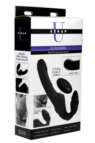 Female Sex Toys XR Brands Strap U Pro Rider 9x Vibrating Strapless Strap On W Remote Control