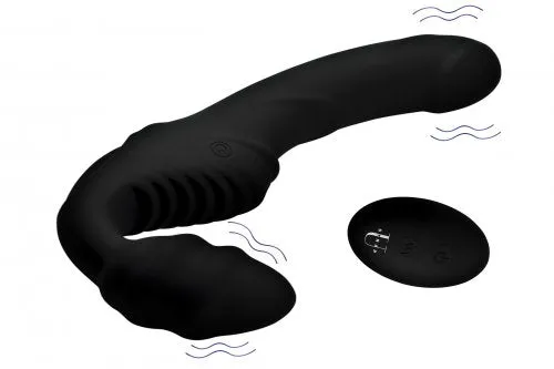 Female Sex Toys XR Brands Strap U Pro Rider 9x Vibrating Strapless Strap On W Remote Control