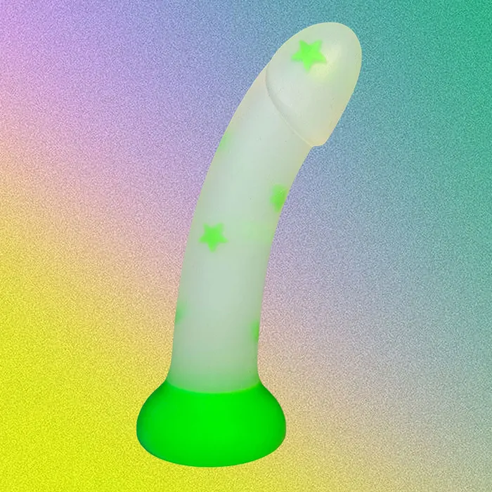 GREEN STAR Liquid Silicone Jelly Dildo 7 Inch KM Global Dildos