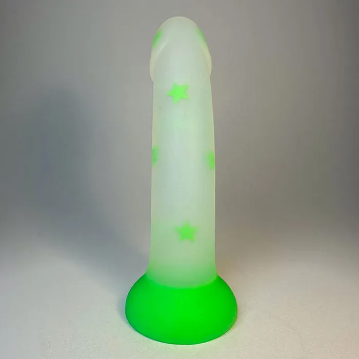 GREEN STAR Liquid Silicone Jelly Dildo 7 Inch KM Global Dildos