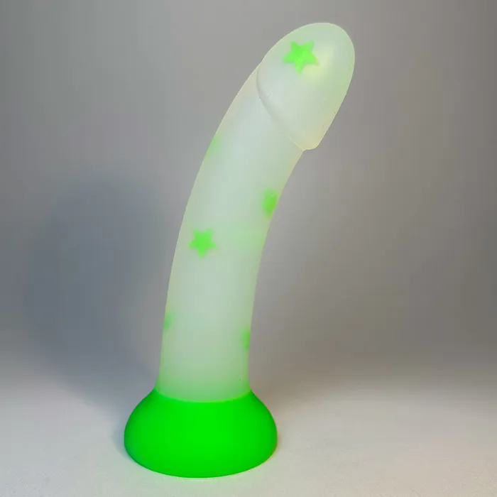 GREEN STAR Liquid Silicone Jelly Dildo 7 Inch KM Global Dildos