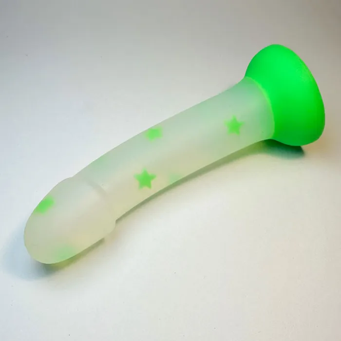 GREEN STAR Liquid Silicone Jelly Dildo 7 Inch KM Global Dildos