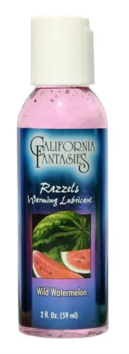 Lubricants Razzels Warming Lubricant Wild Watermelon 2 Oz Bottle California Fantasies