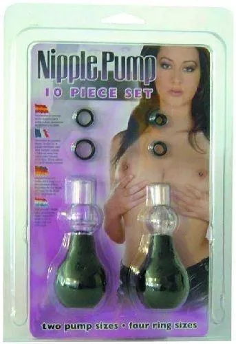 NIPPLE PUMP 10 PEICE SET SEVEN CREATIONS Female Sex Toys