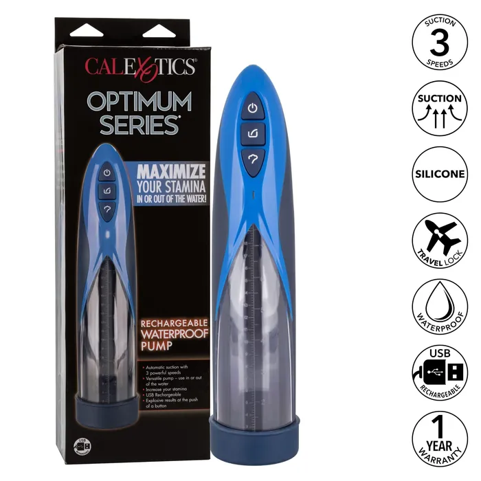 Optimum Series Waterproof Pump Rechargeable California Exotic Novelties Female Sex Toys