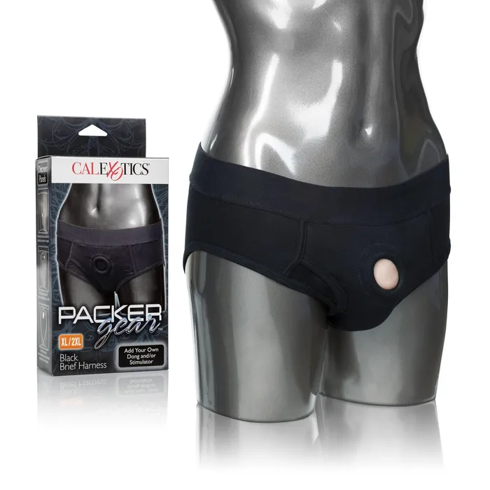 Packer Gear Black Brief Harness Xl2xl California Exotic Novelties Female Sex Toys