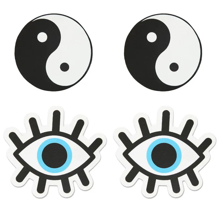 Peekaboo Pasties Nipple Clitoral Toys Peekaboo Yin Yang Nipple Pasties