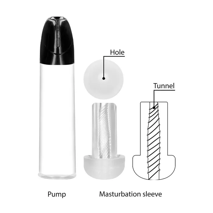 Pumped Rechargeable Smart Cyber Pump Shots Toys Female Sex Toys