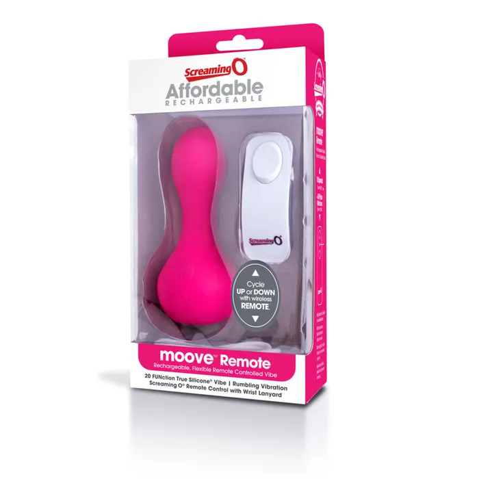 SCREAMING O Female Sex Toys SCREAMING O MOOVE REMOTE CONTROL BULLET PINK