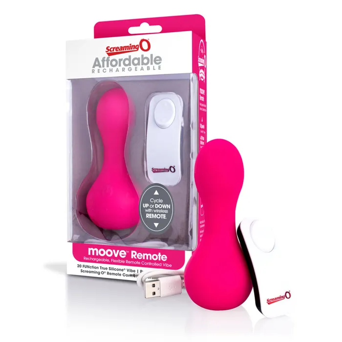 SCREAMING O Female Sex Toys SCREAMING O MOOVE REMOTE CONTROL BULLET PINK