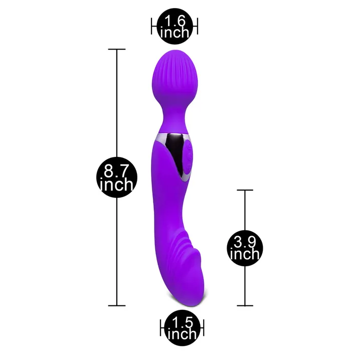 Various brands DoubleEnded Rechargeable Wand Massager Purple Female Sex Toys