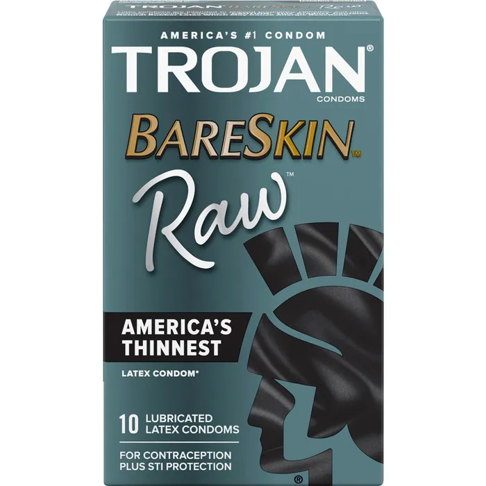 Vibrators Paradise Products Trojan Bareskin Raw 10ct