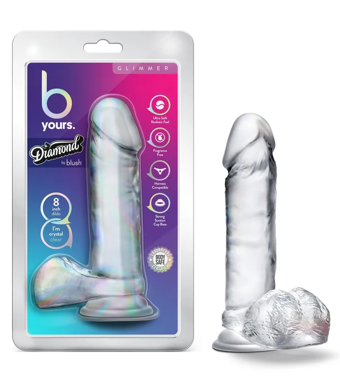 Blush Novelties Dildos B Yours Diamond Glimmer Clear