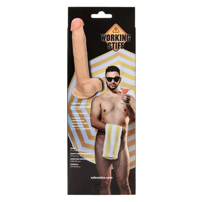 CalExotics Dildos Working Stiff the Cabana Boy 7 Ivory