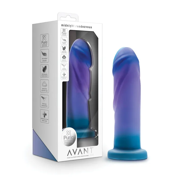 Dildos Blush Novelties Blush Avant Midnight Rendezvous Silicone Dildo