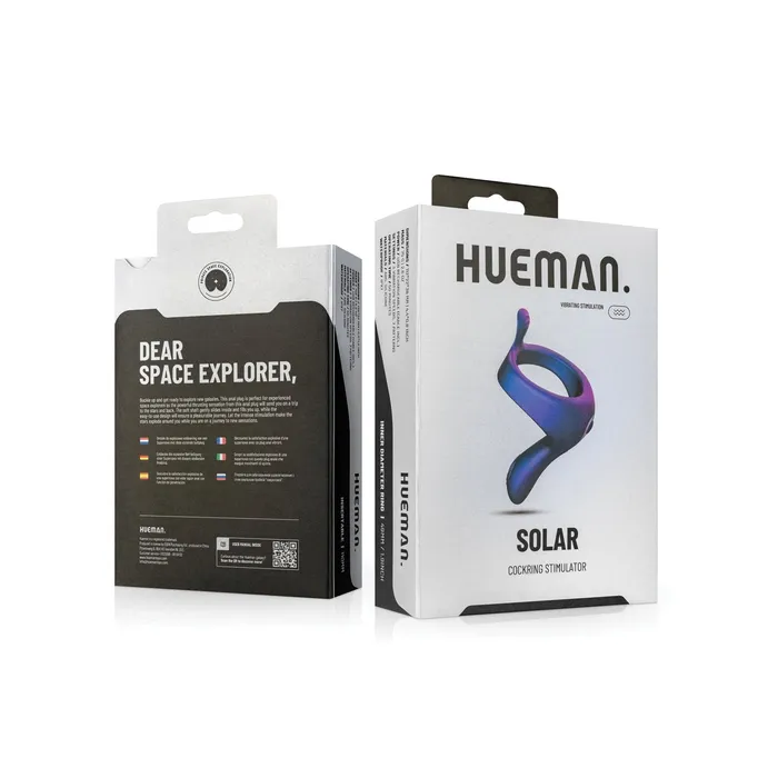 Hueman Solar Cock Ring With Vibrating Perineum Hueman Male Sex Toys