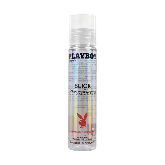 Lubricants Playboy Playboy Pleasure Slick Strawberry Flavored Lubricant 1 Oz